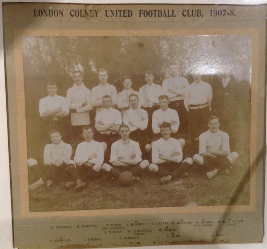 London Colney FC team photograph, 1907 — the club's founding side