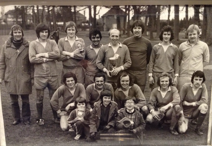 London Colney FC team photograph, 1974