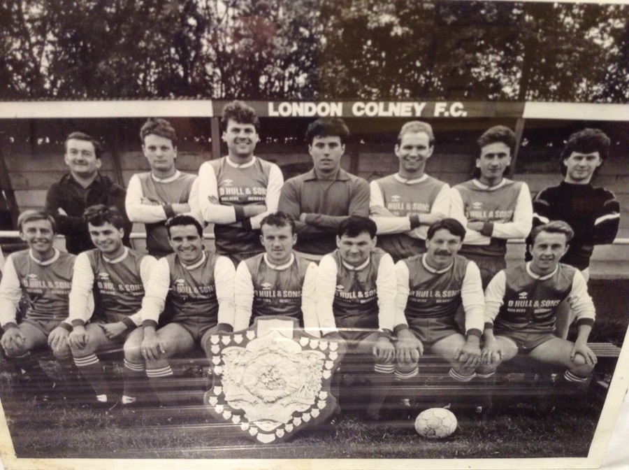 London Colney FC team photograph, 1986